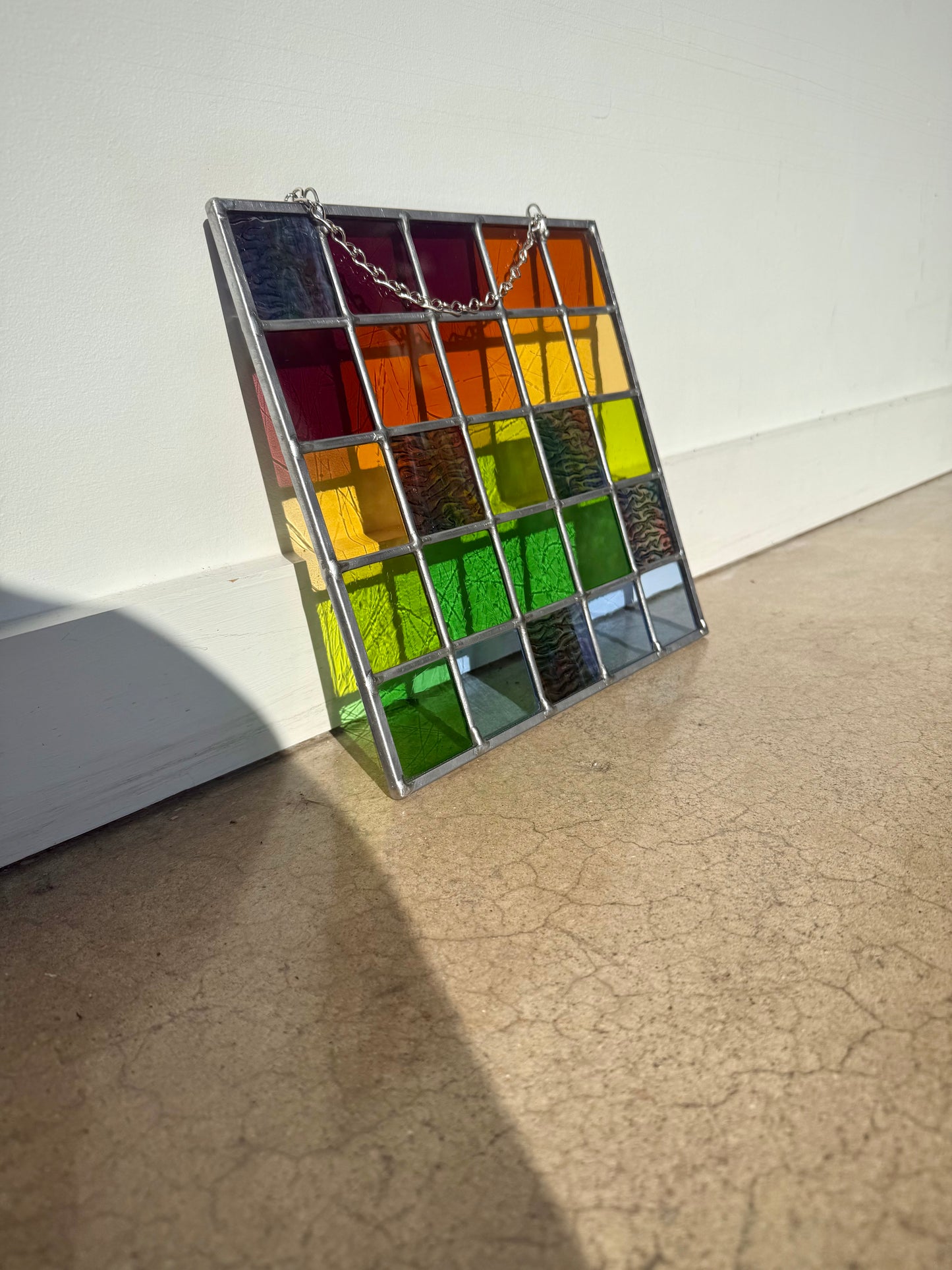 Rainbow Ripple Patchwork Panel