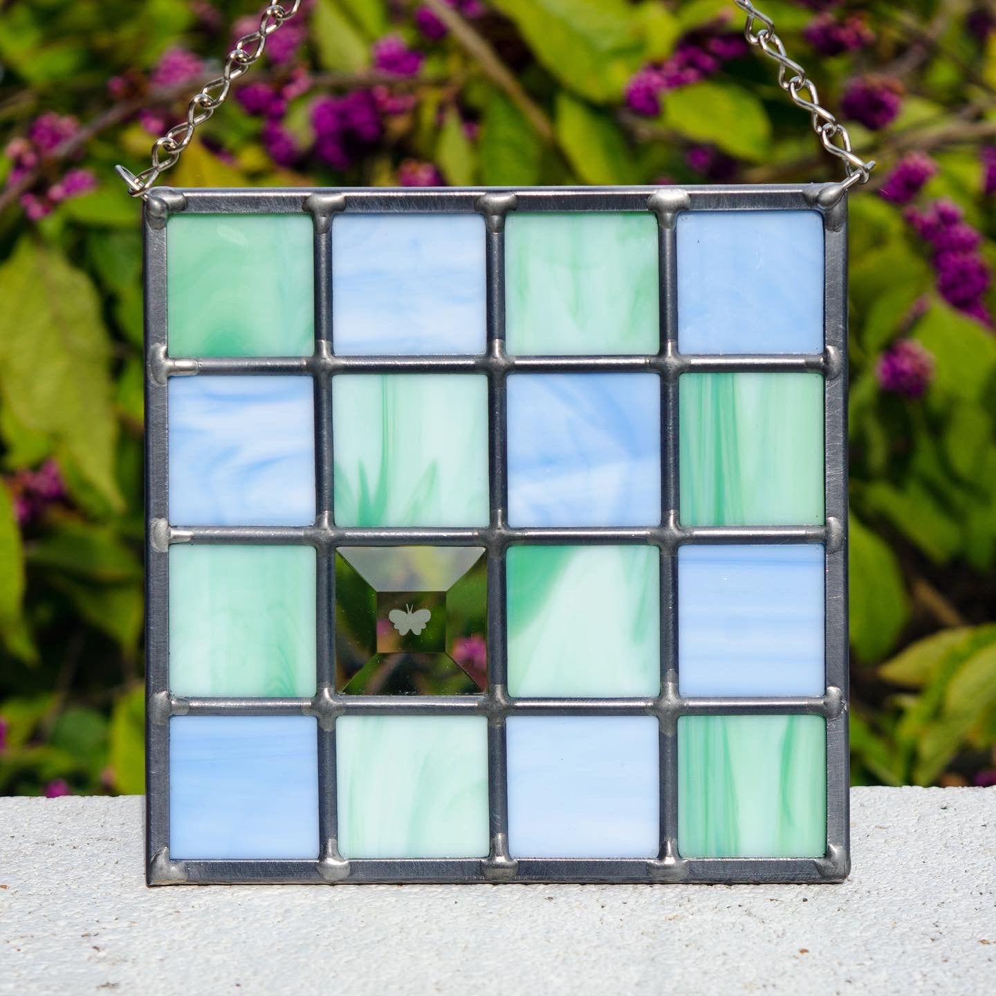 Checkered Panel: Single Butterfly No. 2