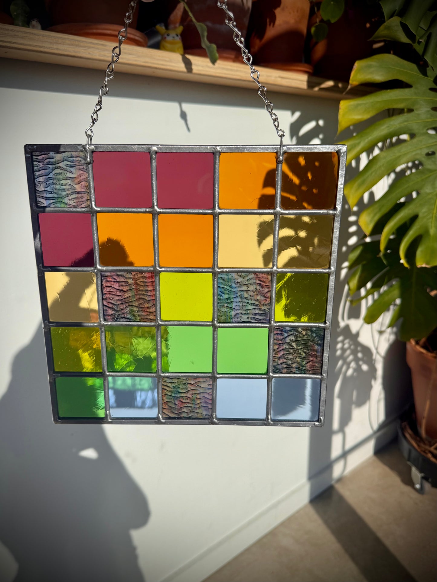 Rainbow Ripple Patchwork Panel