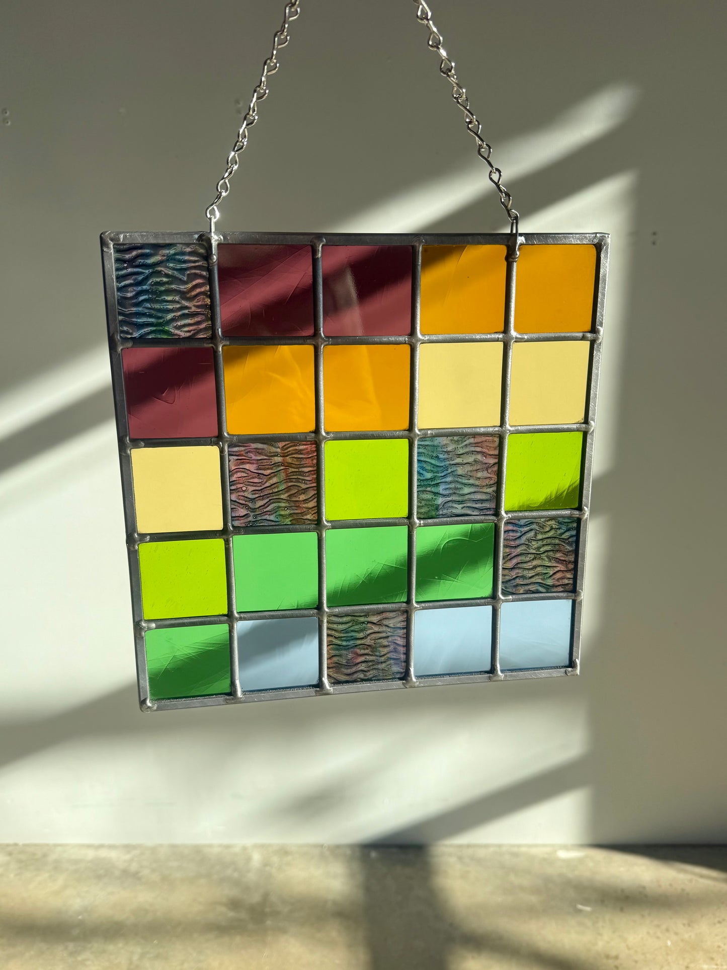 Rainbow Ripple Patchwork Panel