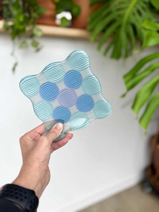 Fused 5.5” Catch-All Dish in Blue & Lavender