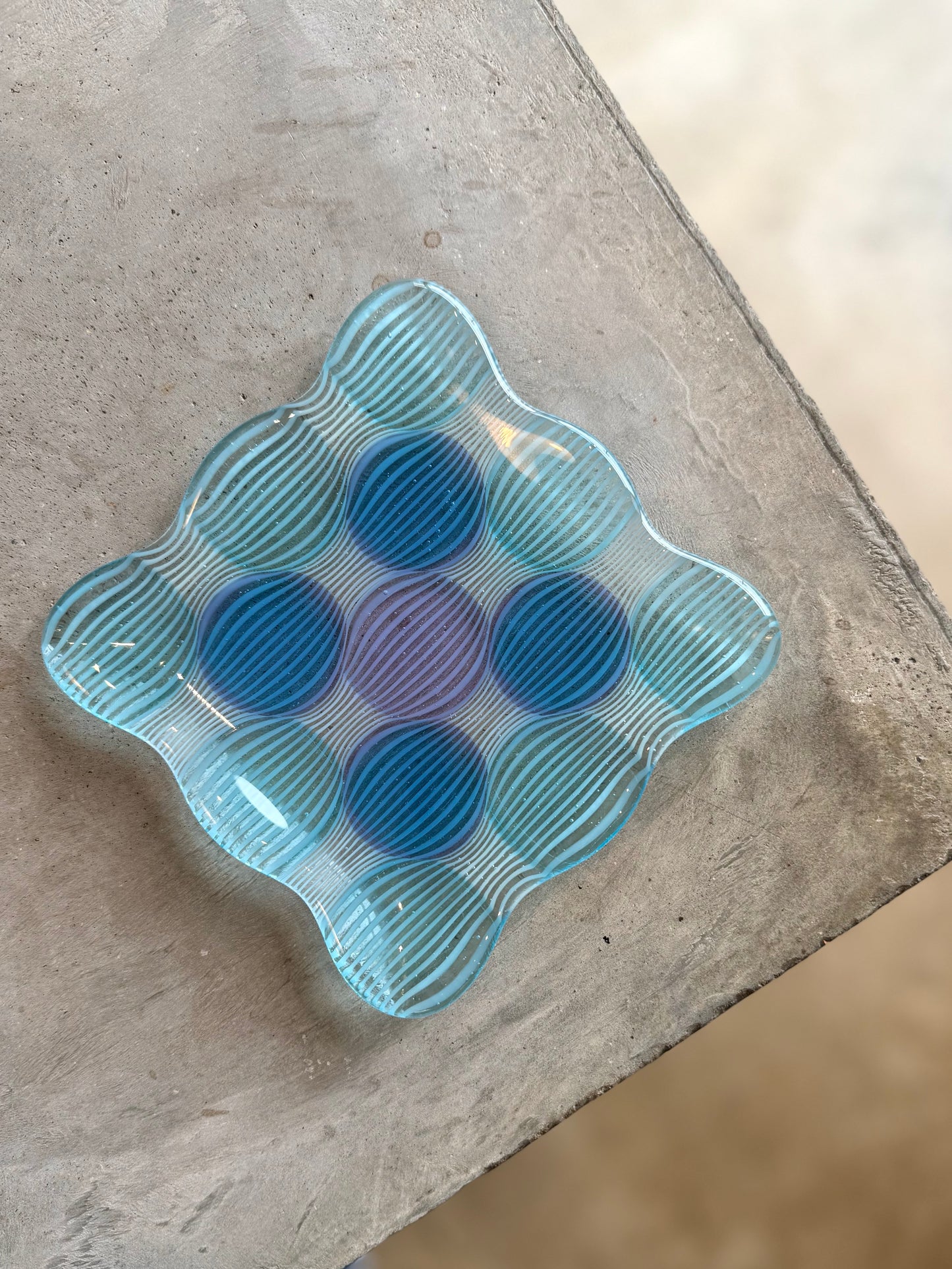 Fused 5.5” Catch-All Dish in Blue & Lavender