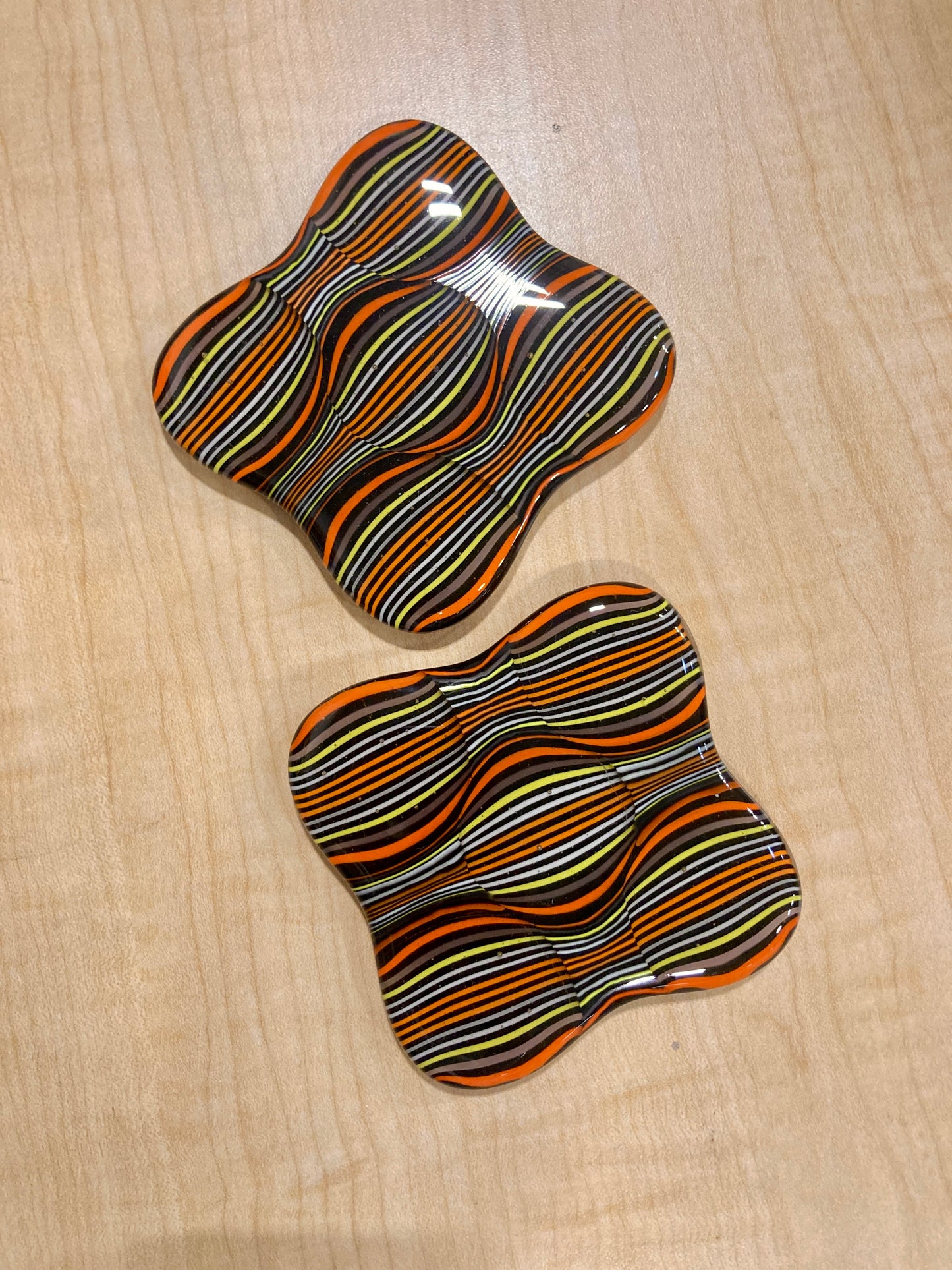 Fused Pair of 3.5” Optic Coasters