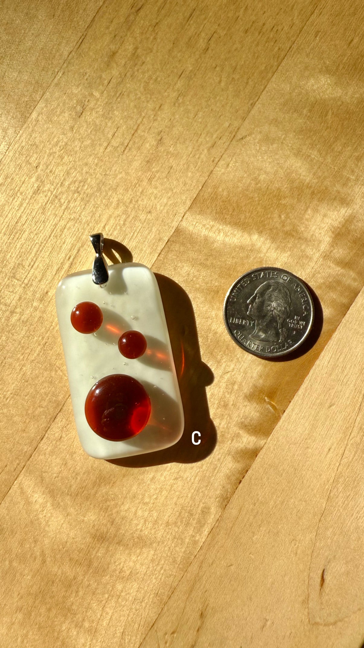 Fused Fidget Pendant for Adults