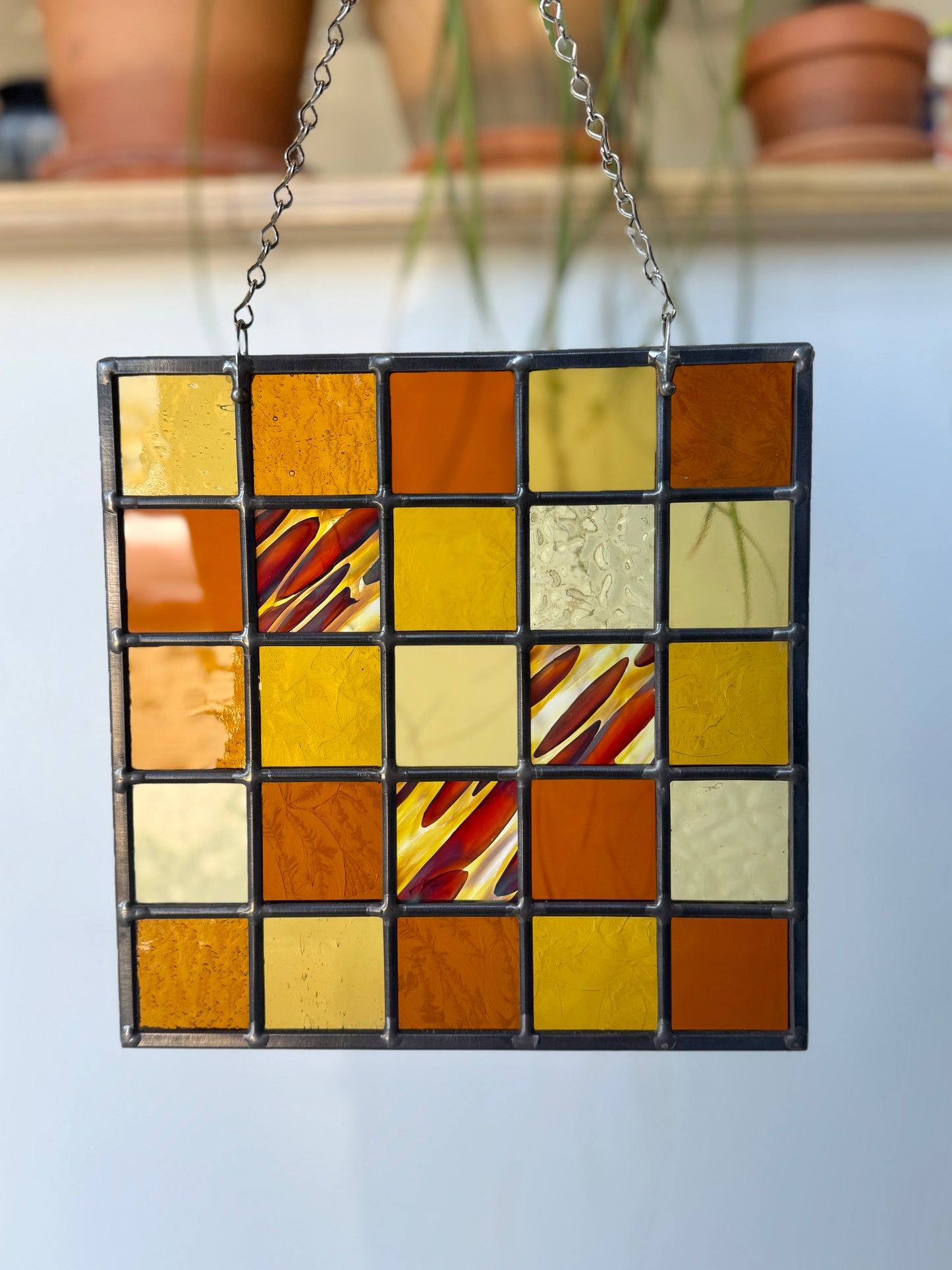 Amber Patchwork Panel