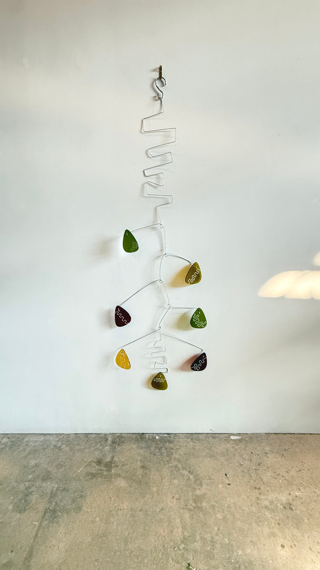 Kinetic Sculpture No. 1 • Mid-Century Modern Fused Glass Mobile