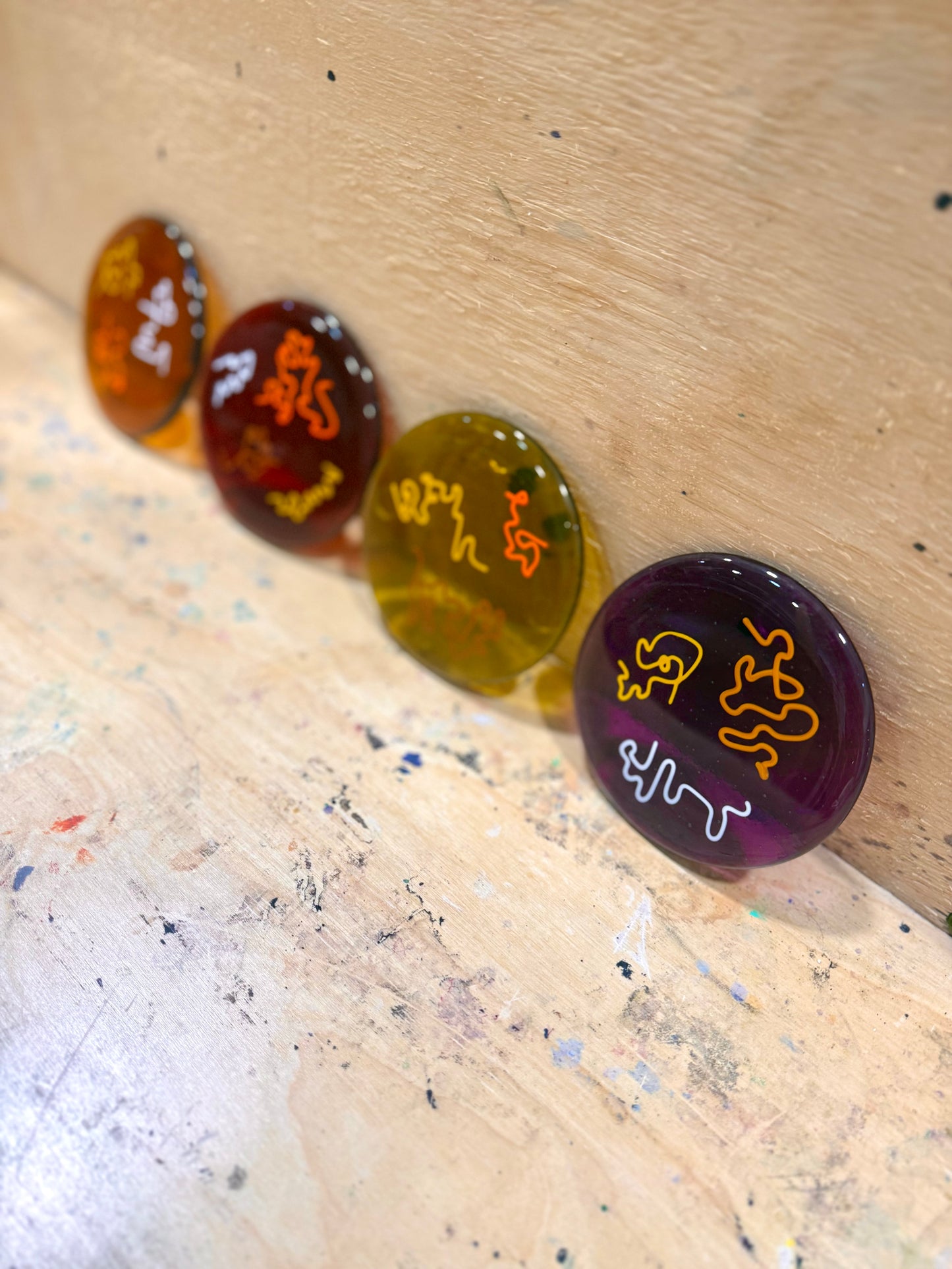 Fused Set of 3.75” Round Coasters